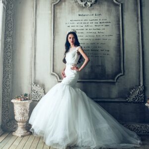 wedding dress, bride, extravagant