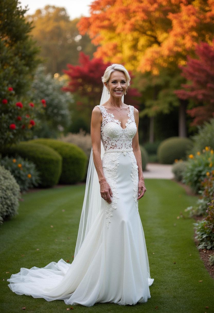 wedding dress for brides over 50