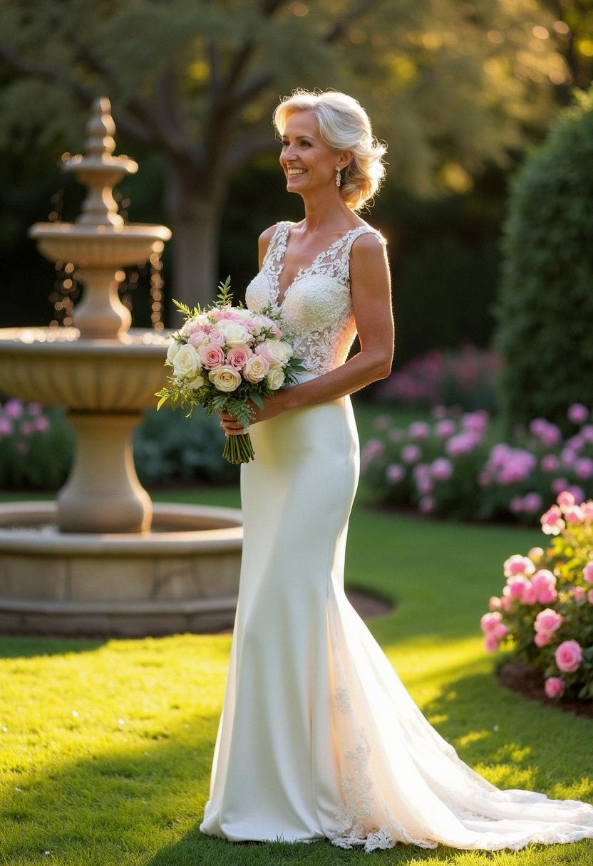 wedding dress for brides over 50