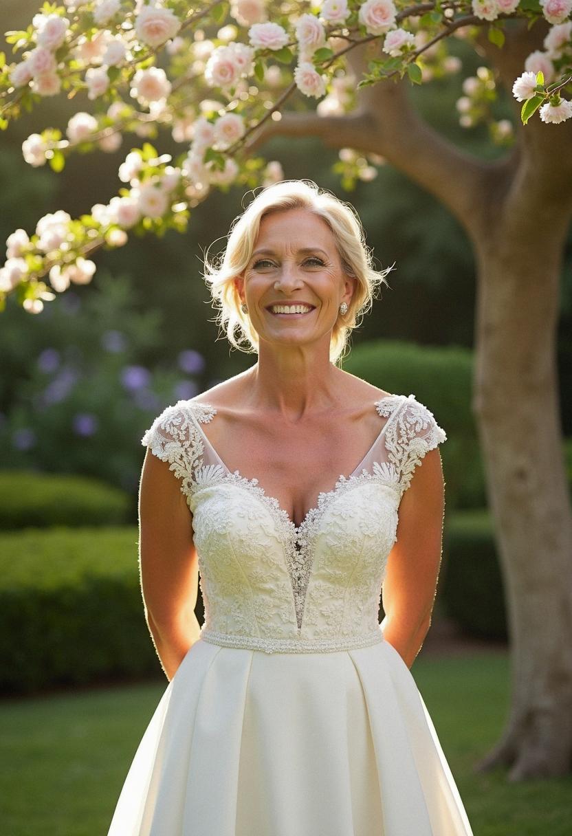 wedding dress for brides over 50