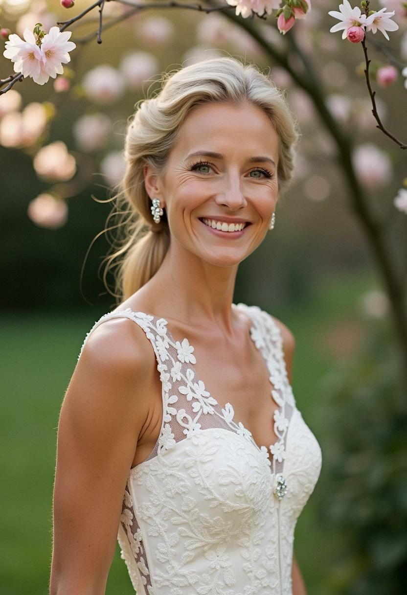 wedding dress for brides over 50