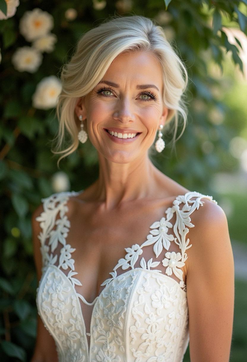 wedding dress for brides over 50