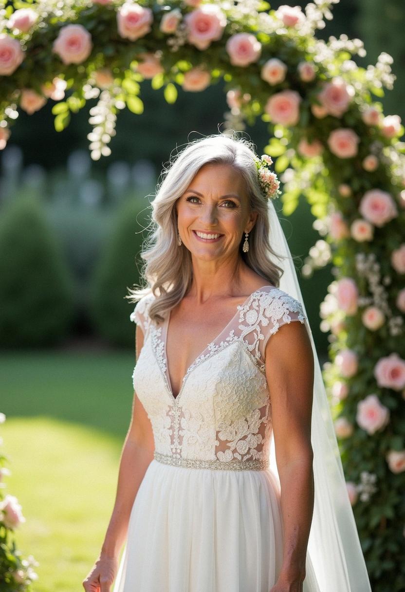 wedding dress for brides over 50