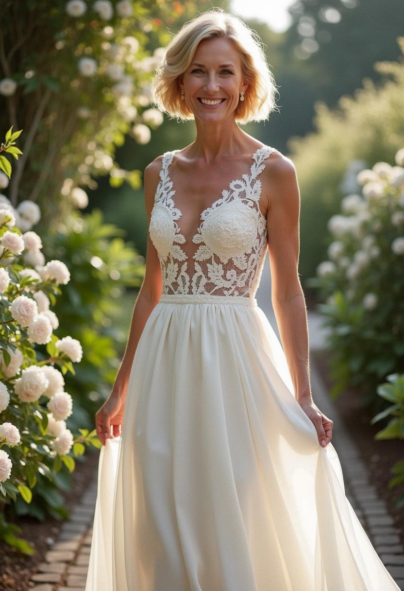 wedding dress for brides over 50