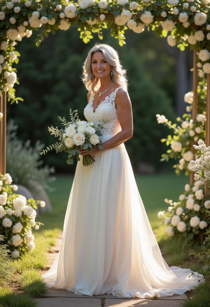 wedding dress for brides over 50
