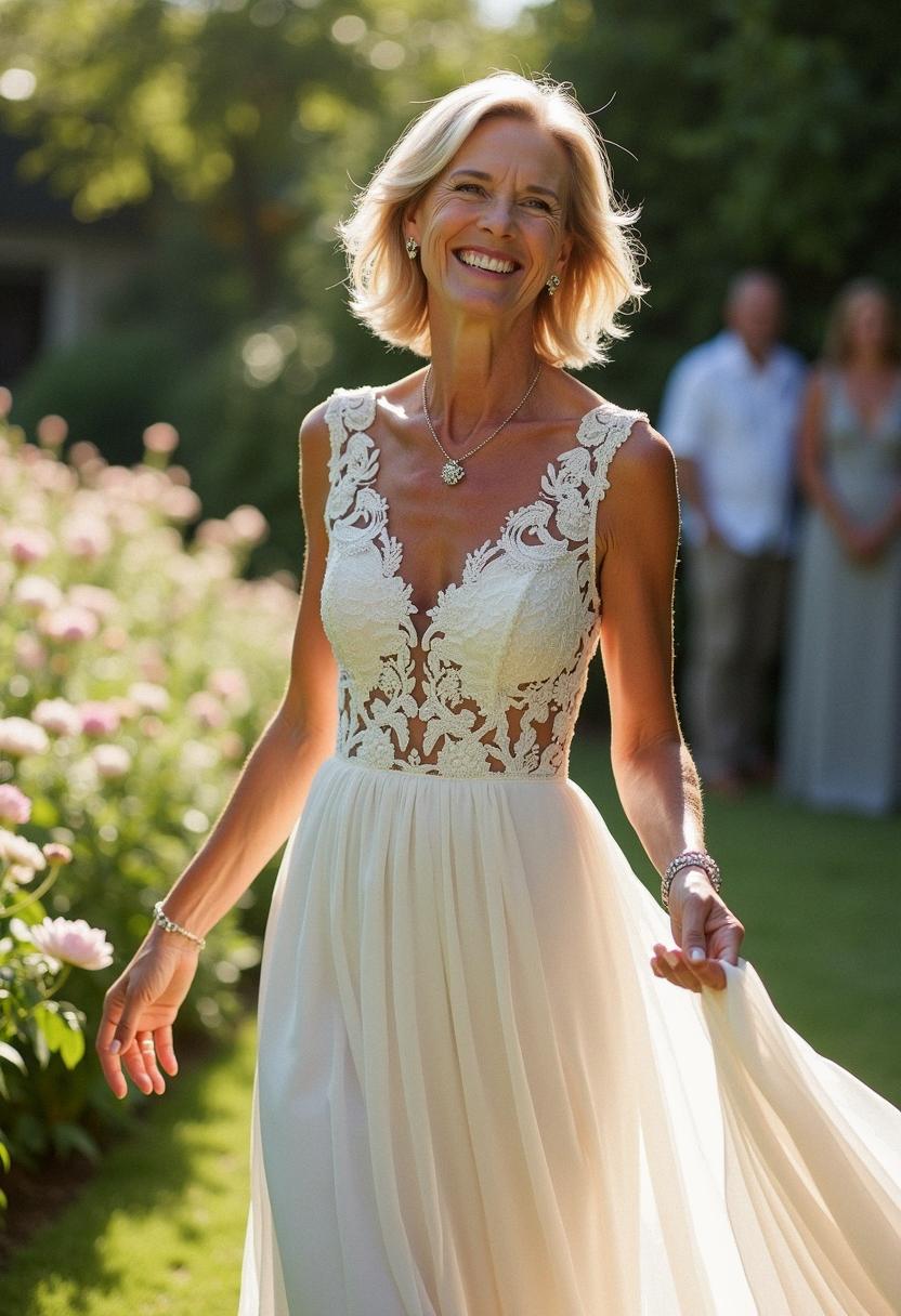 wedding dress for brides over 50