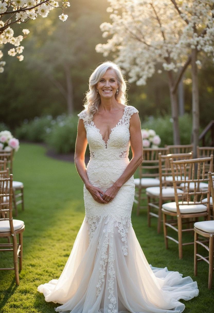 wedding dress for brides over 50