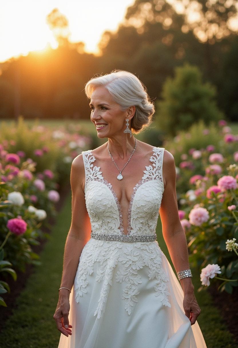 wedding dress for brides over 50